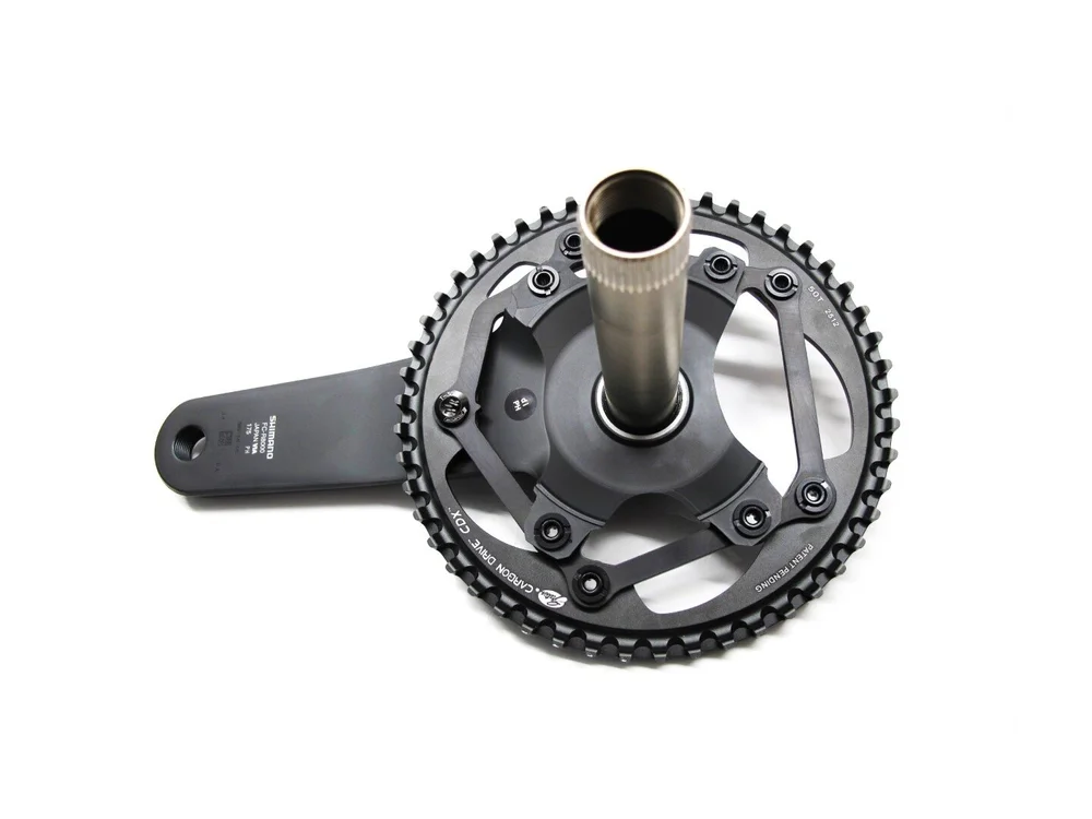 Shimano Asymmetric 110mm 4-Bolt to 130mm BCD Adapter — TI CYCLES